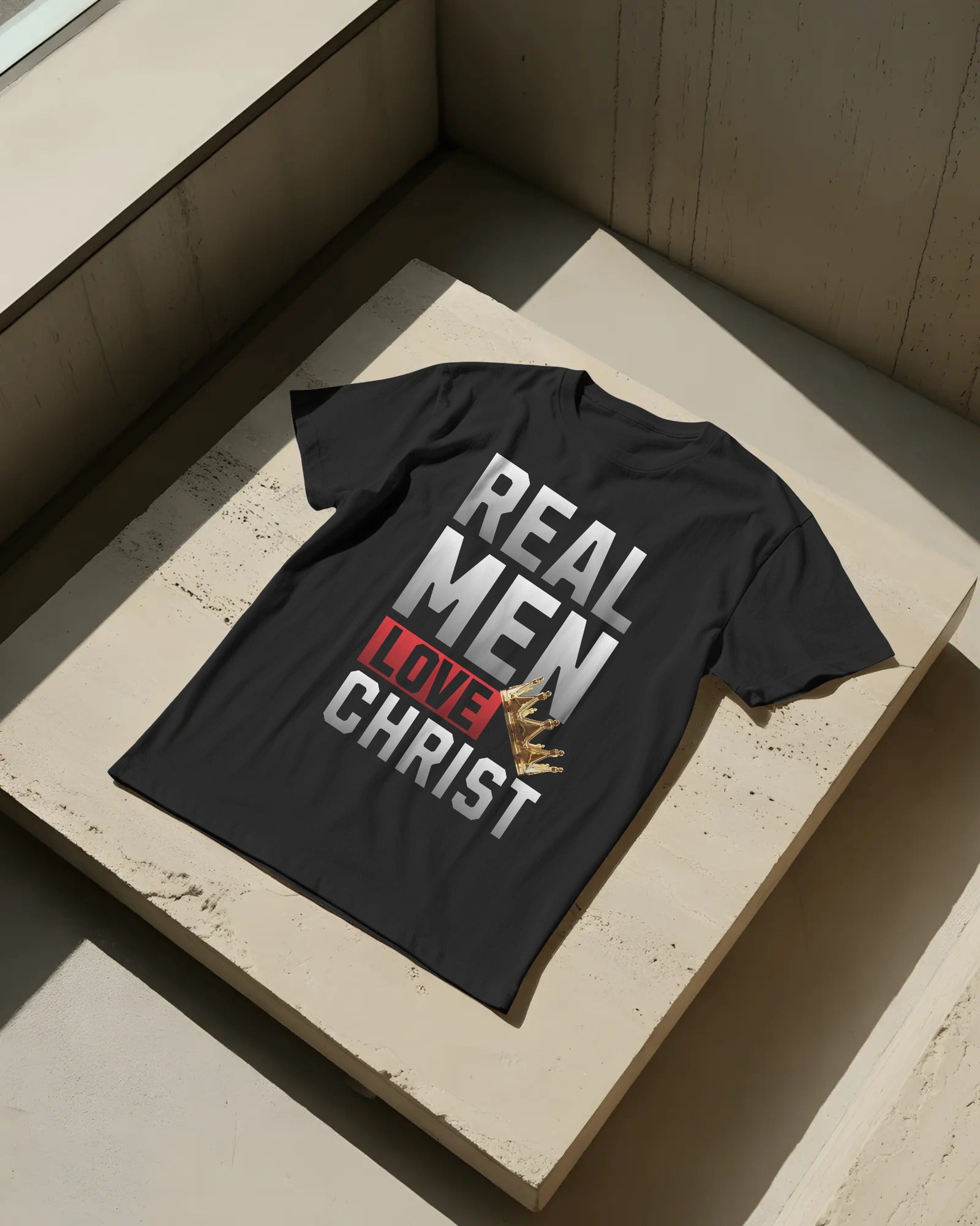 REAL MEN/WOMAN LOVE CHRIST T-SHIRT