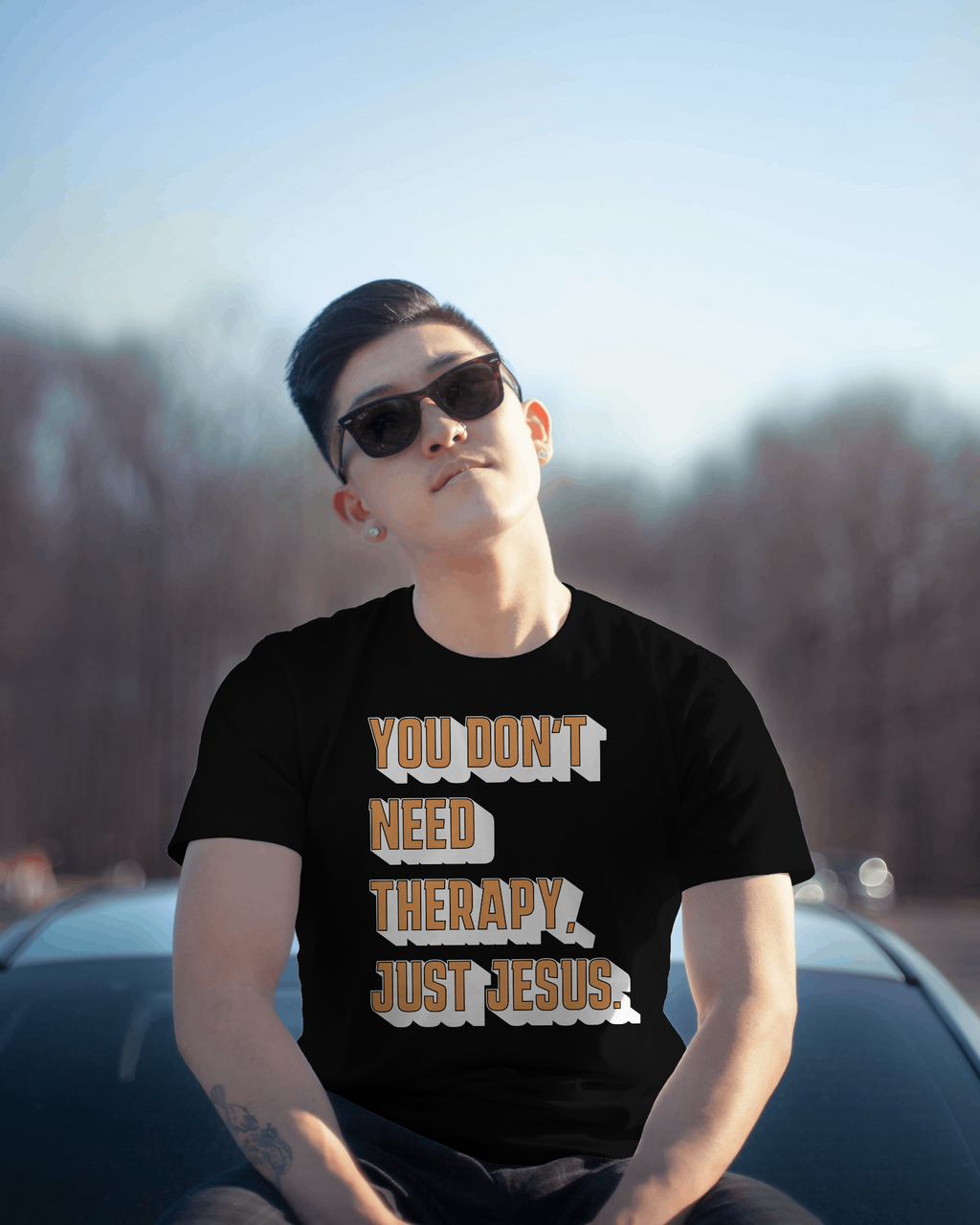 No Therapy Just Jesus TShirt