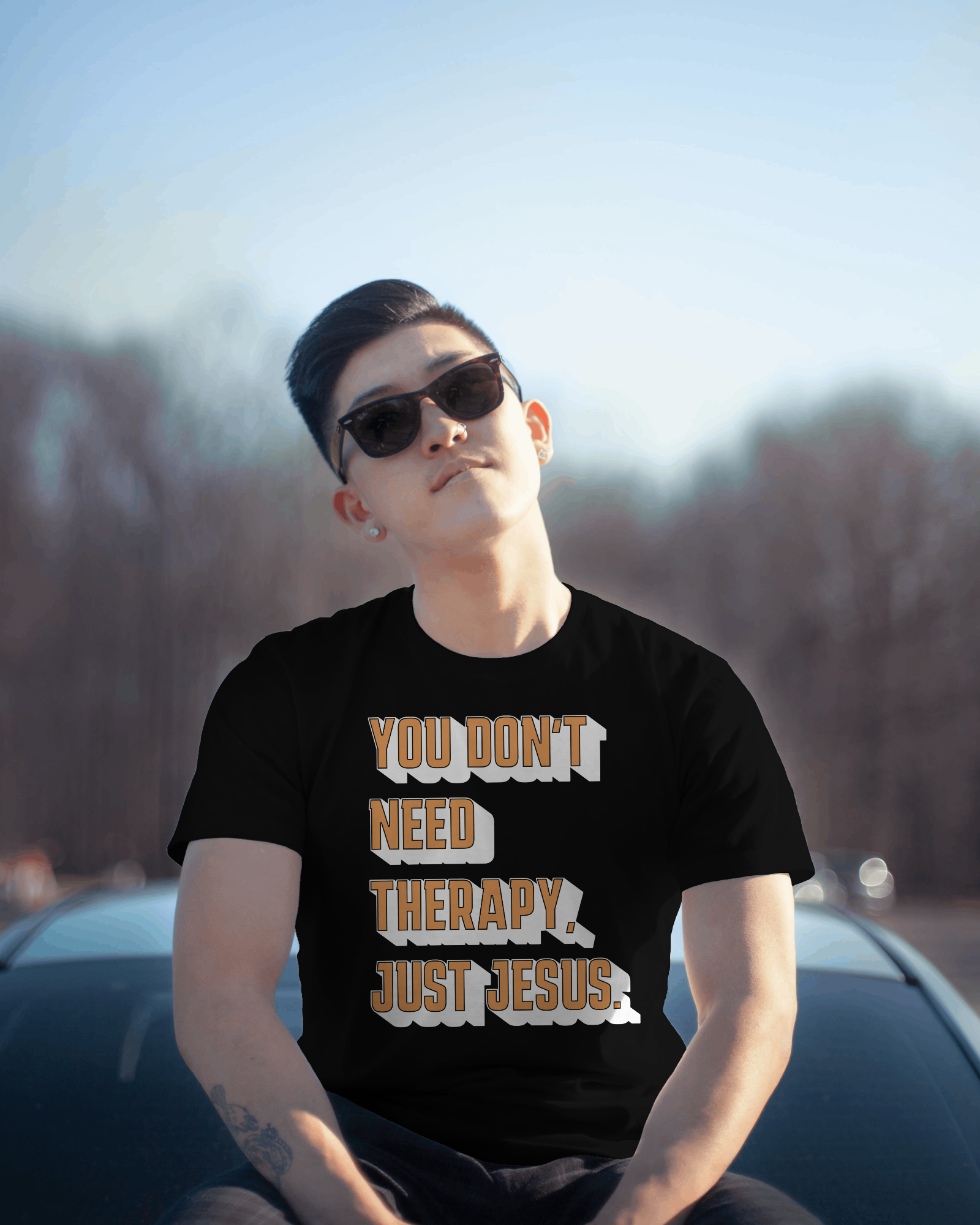 No Therapy Just Jesus TShirt