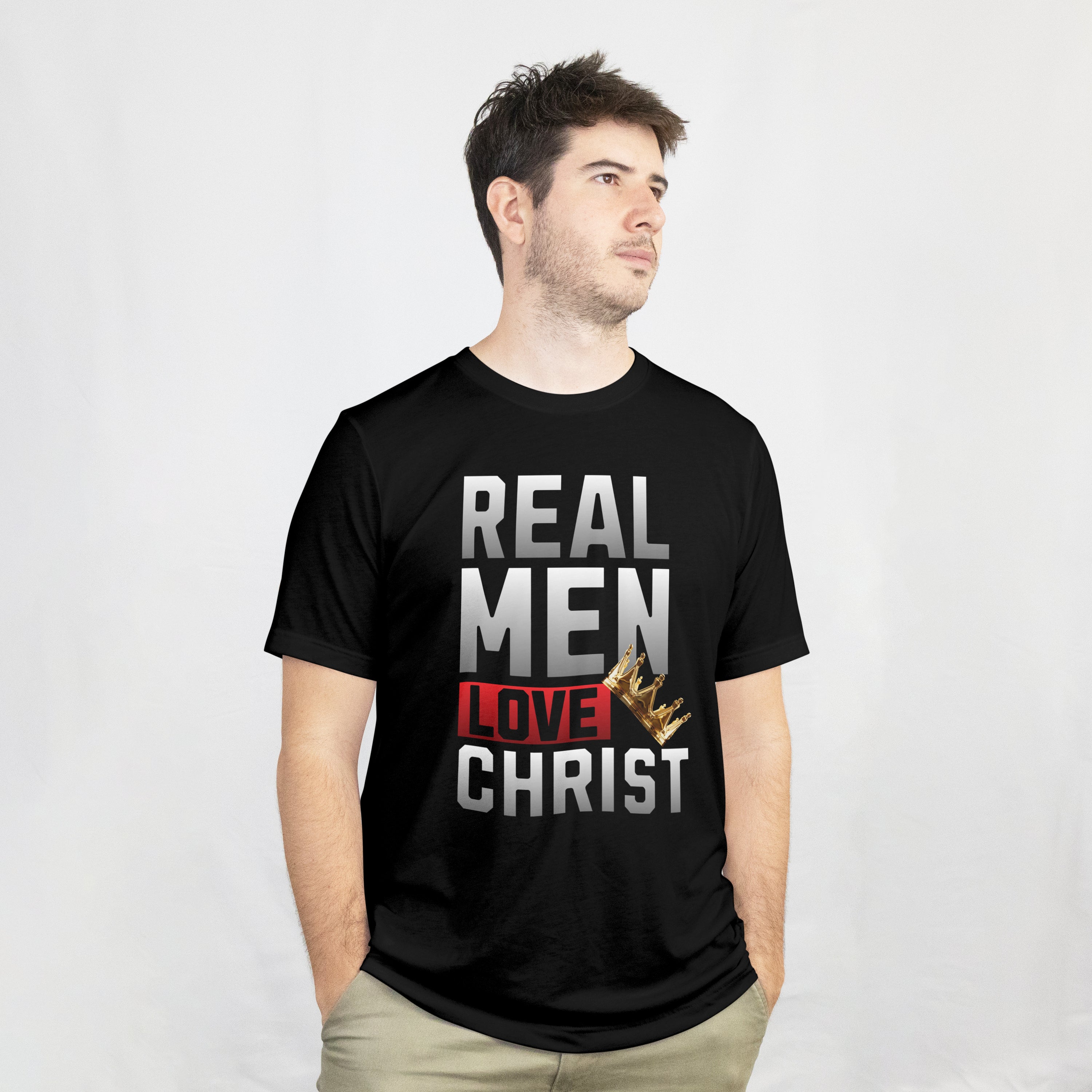 REAL MEN/WOMAN LOVE CHRIST T-SHIRT